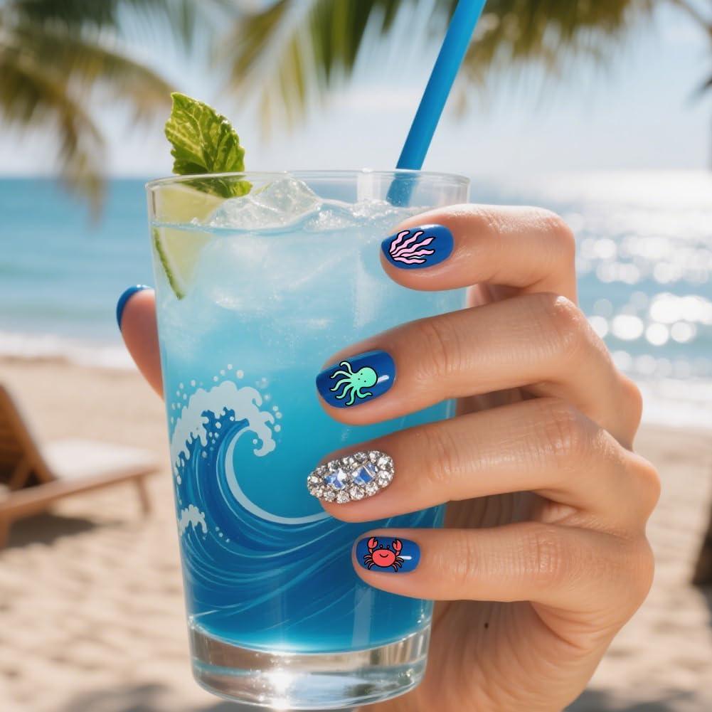 Kit de Estampado de Uñas Oceánico PH PandaHall 3 Piezas