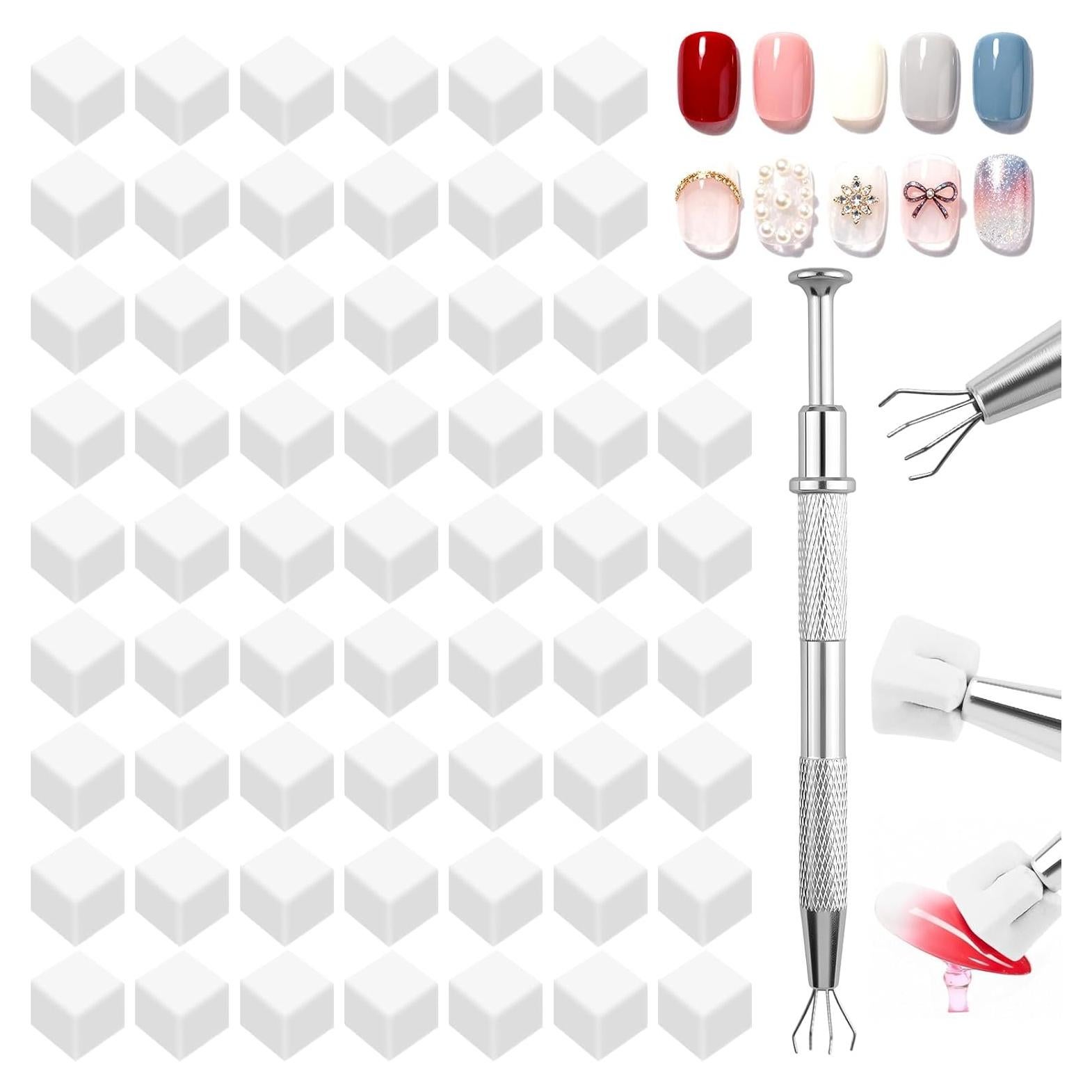 Kit de 200 Esponjas de Uñas Ombre Asofelk con Herramienta