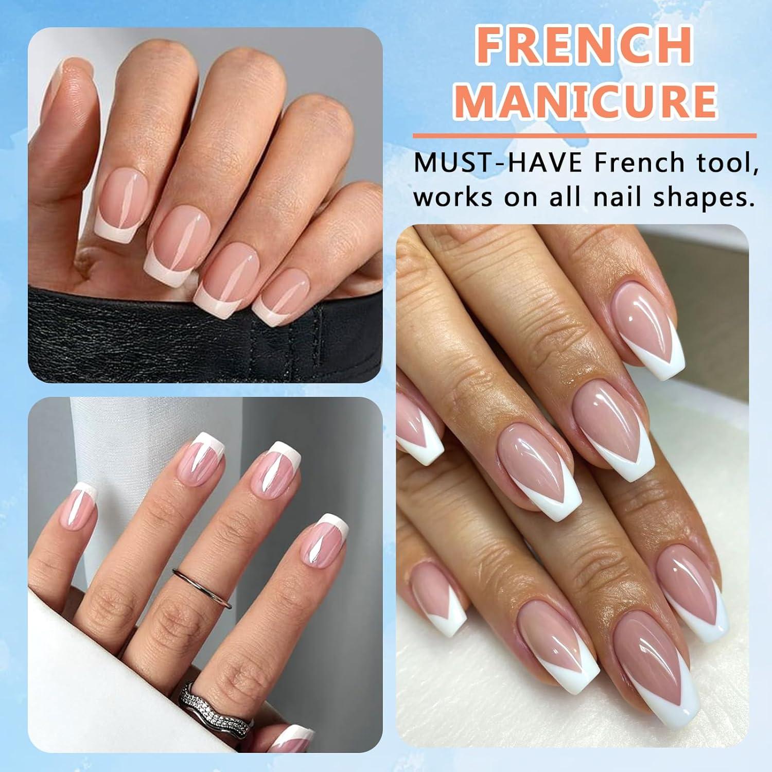 Kit Estampador de Uñas SUTOKAKA 4 Piezas Silicona Clara