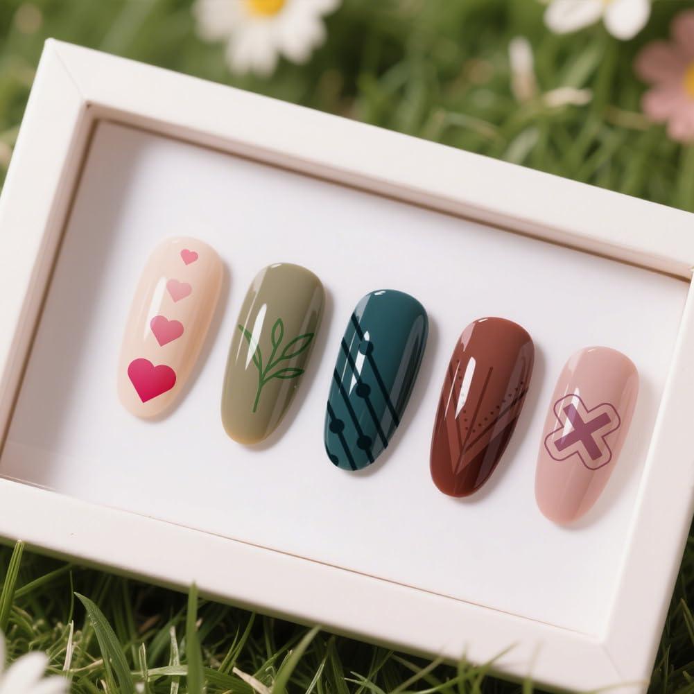 Set de 3 Placas de Estampado de Uñas UNICRAFTALE 12x6cm