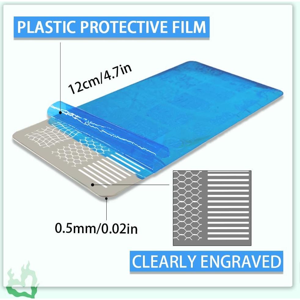 Plantillas de Estampado de Uñas PH PandaHall 3pcs Flores