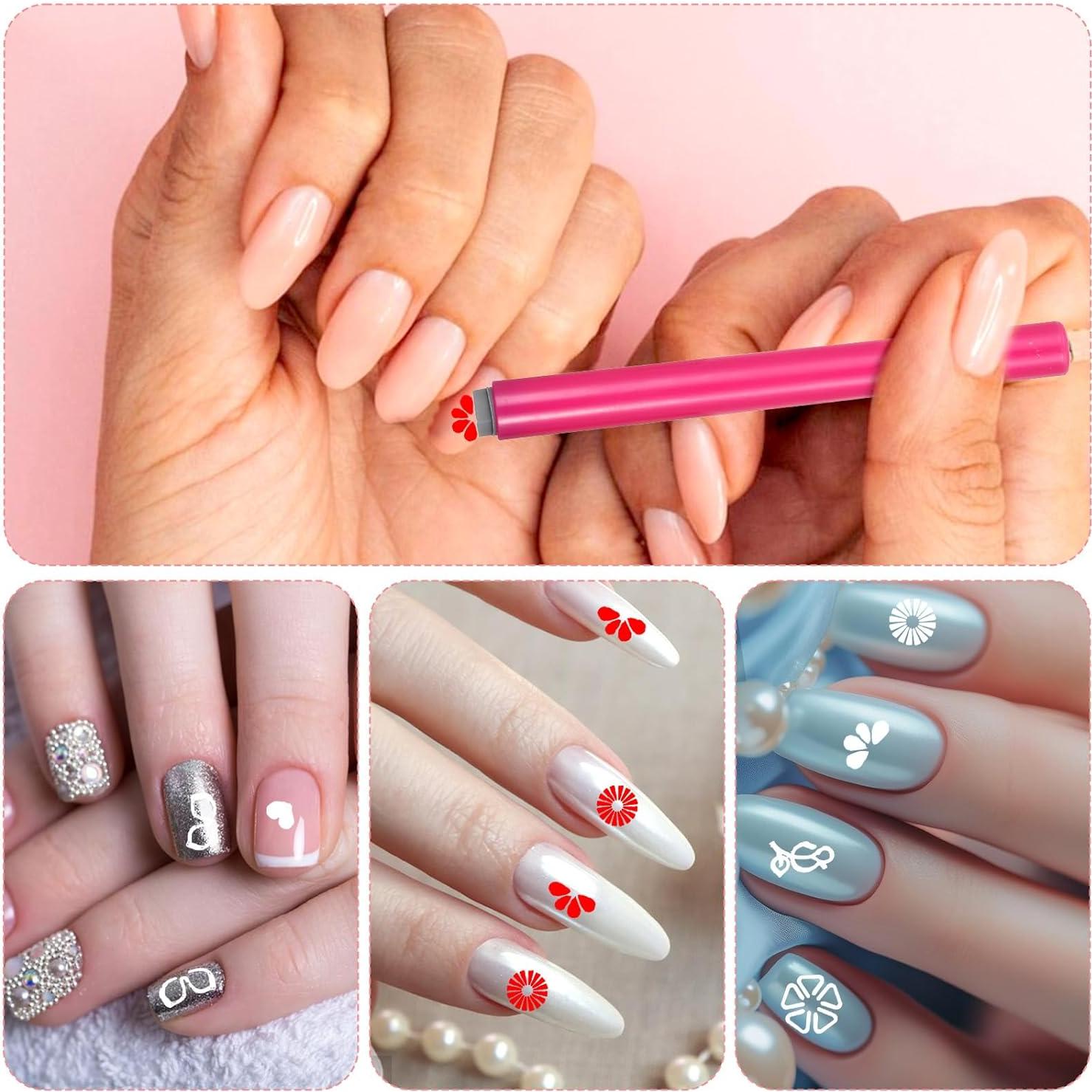 15 Bolígrafos de Estampado de Uñas MBAIYO - Kit DIY Floral