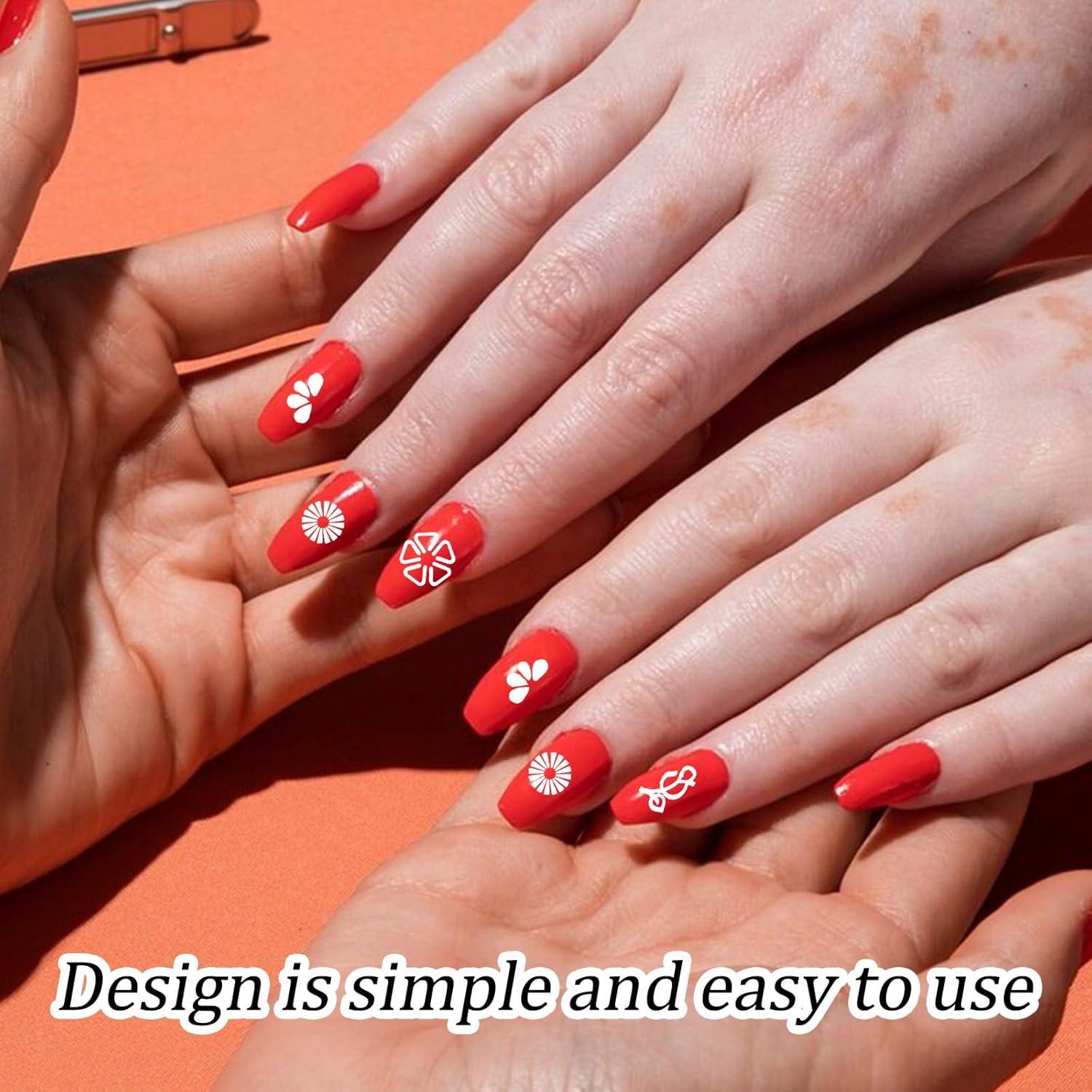 15 Bolígrafos de Estampado de Uñas MBAIYO - Kit DIY Floral