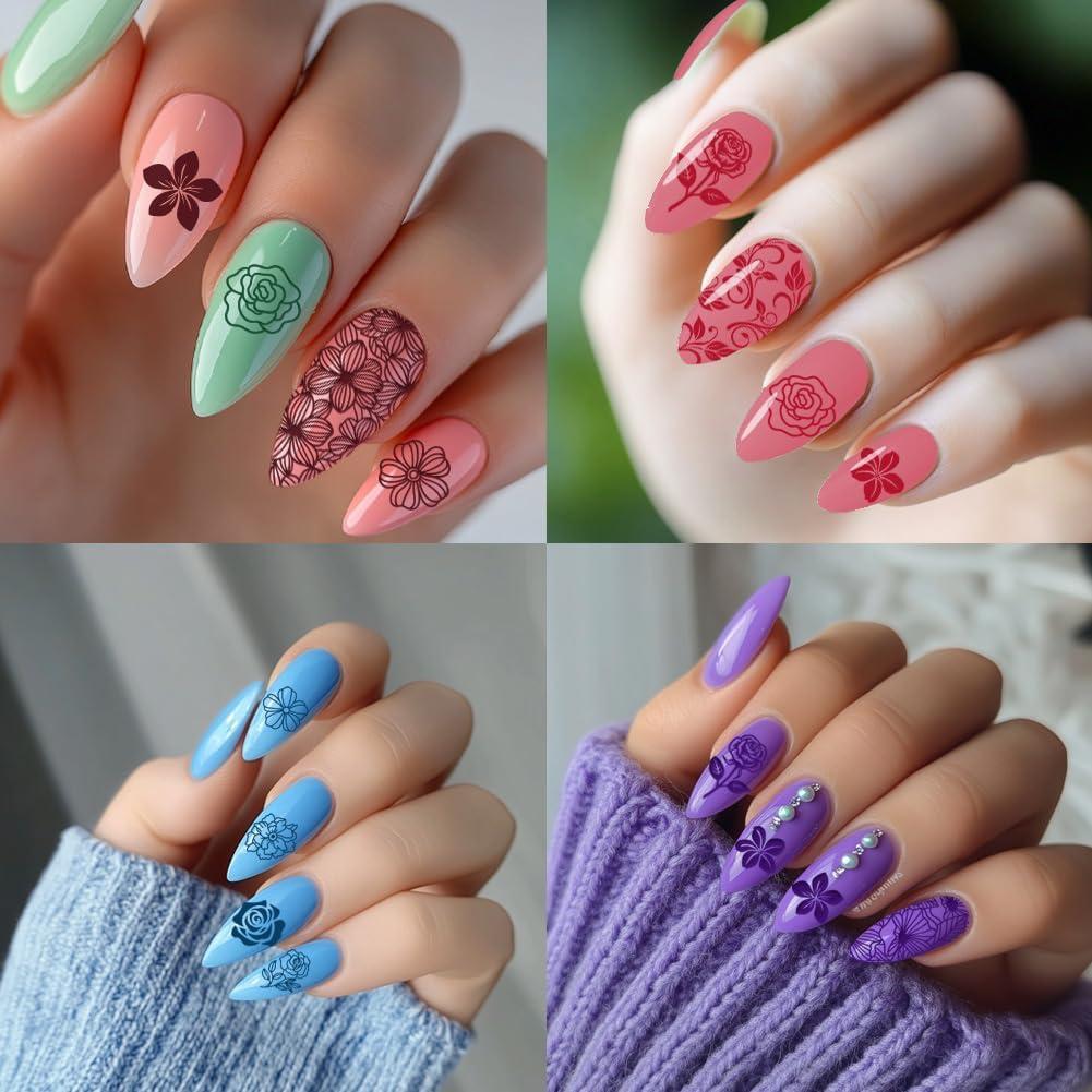 Kit de Placas de Estampado de Uñas PH PandaHall - 3 Piezas