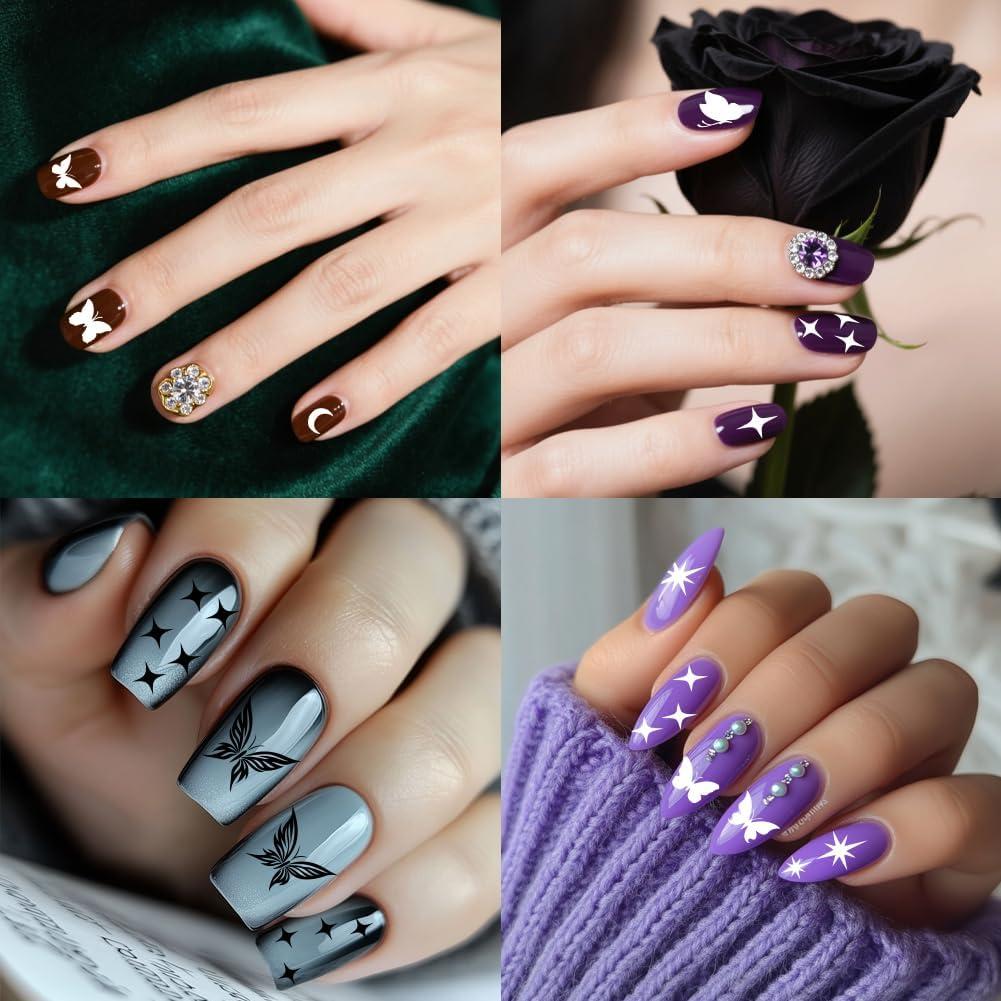 Kit de Estampado de Uñas PH PandaHall 2 Placas Mariposa 140 Patrones