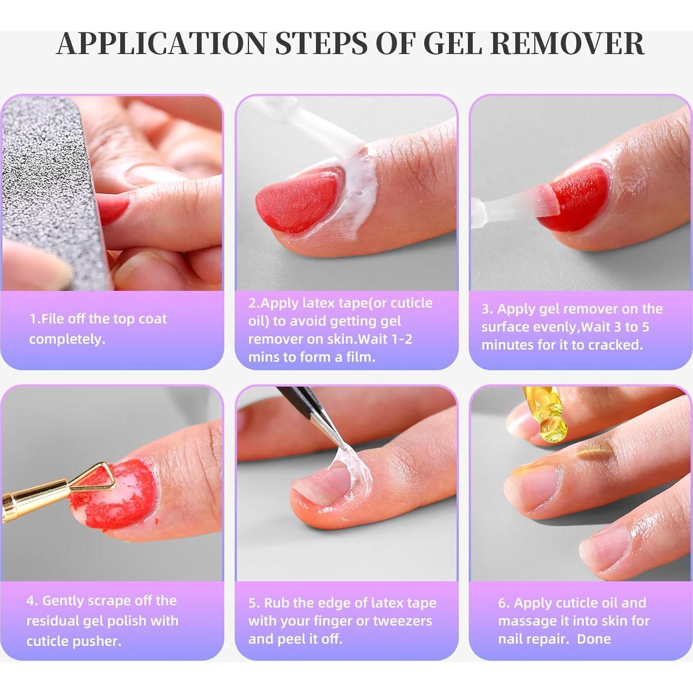 Removedor de Esmalte en Gel NORCICO 15ml Sin Acetona