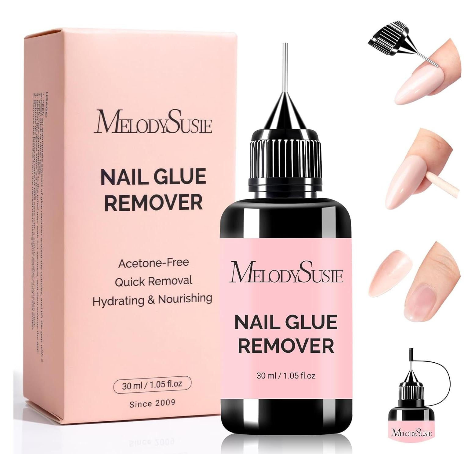 Removedor de Pegamento para Uñas MelodySusie 30ml Sin Acetona