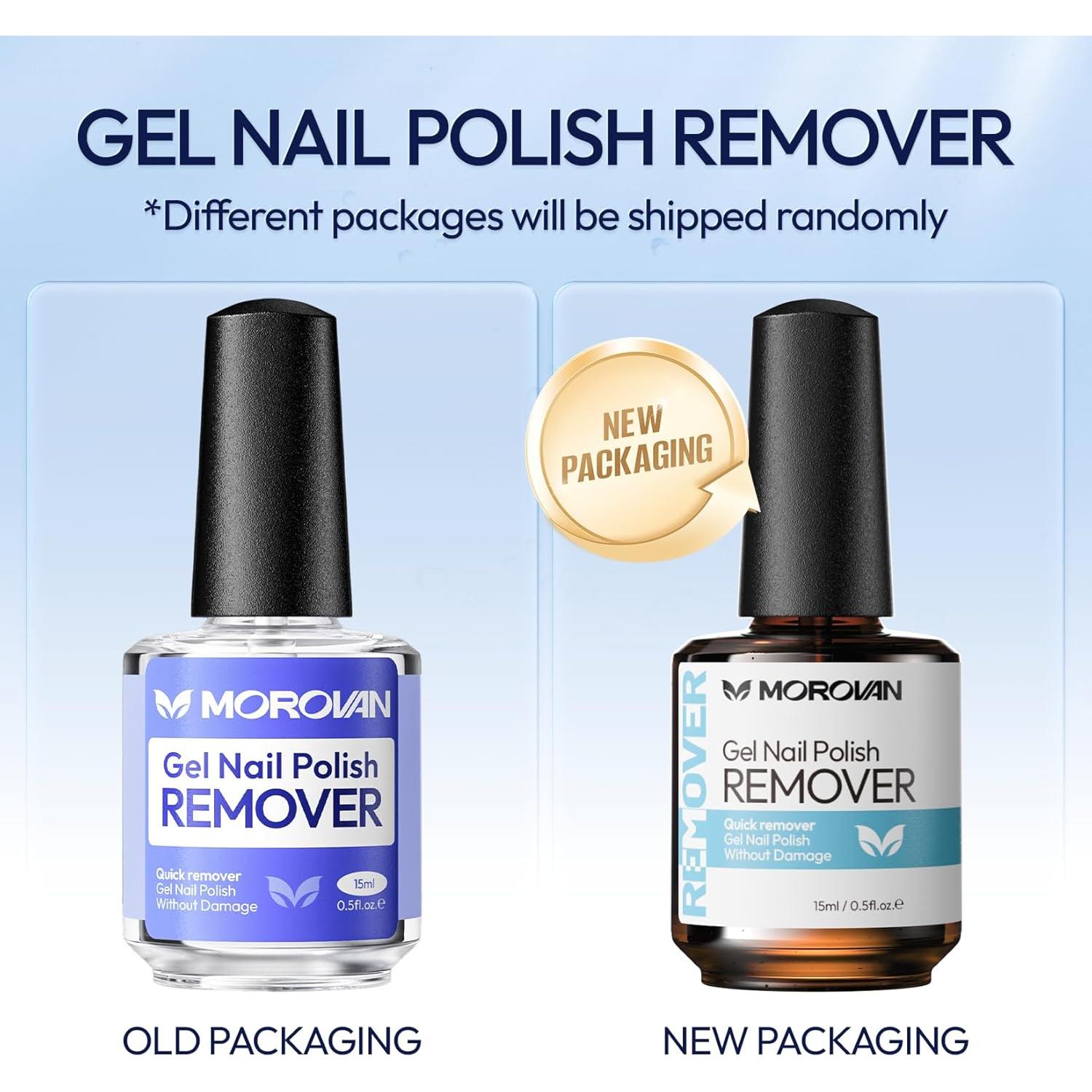 Removedor de Esmalte de Uñas en Gel Morovan 15ml Sin Acetona