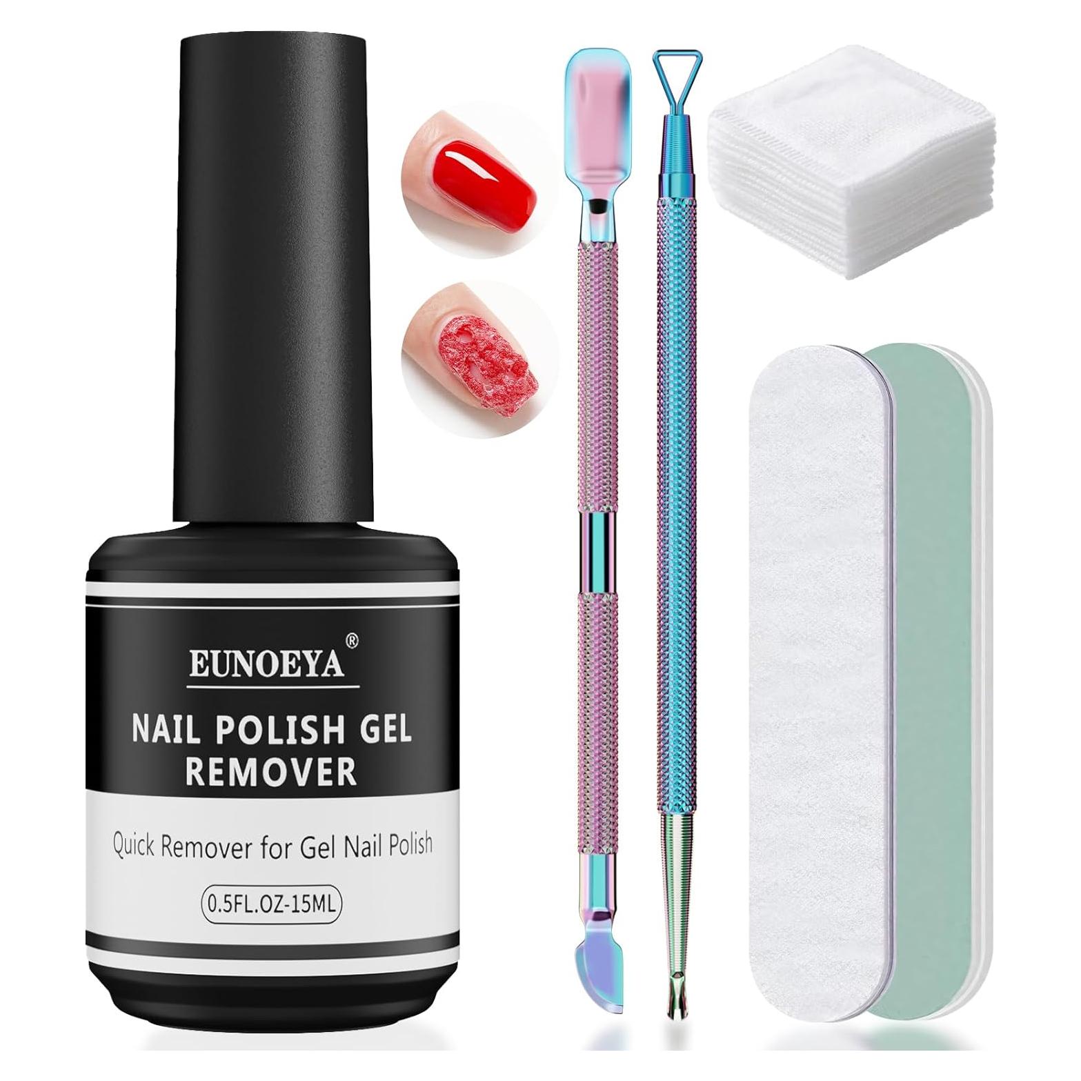 Removedor de Esmalte de Uñas en Gel Sin Acetona EUNOEYA 15ml