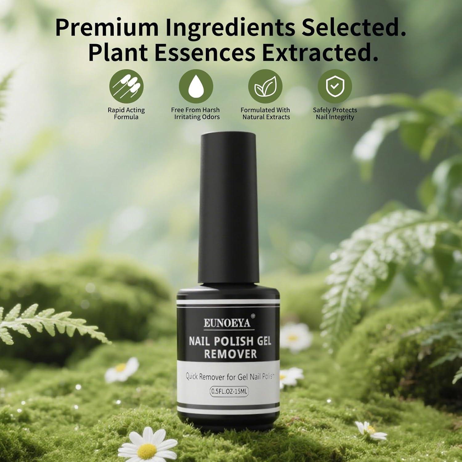 Removedor de Esmalte de Uñas en Gel Sin Acetona EUNOEYA 15ml