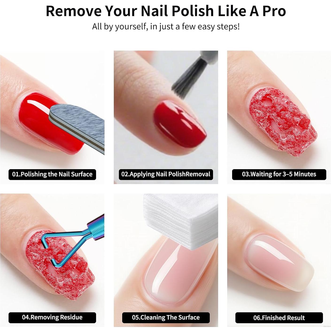 Removedor de Esmalte de Uñas en Gel Sin Acetona EUNOEYA 15ml