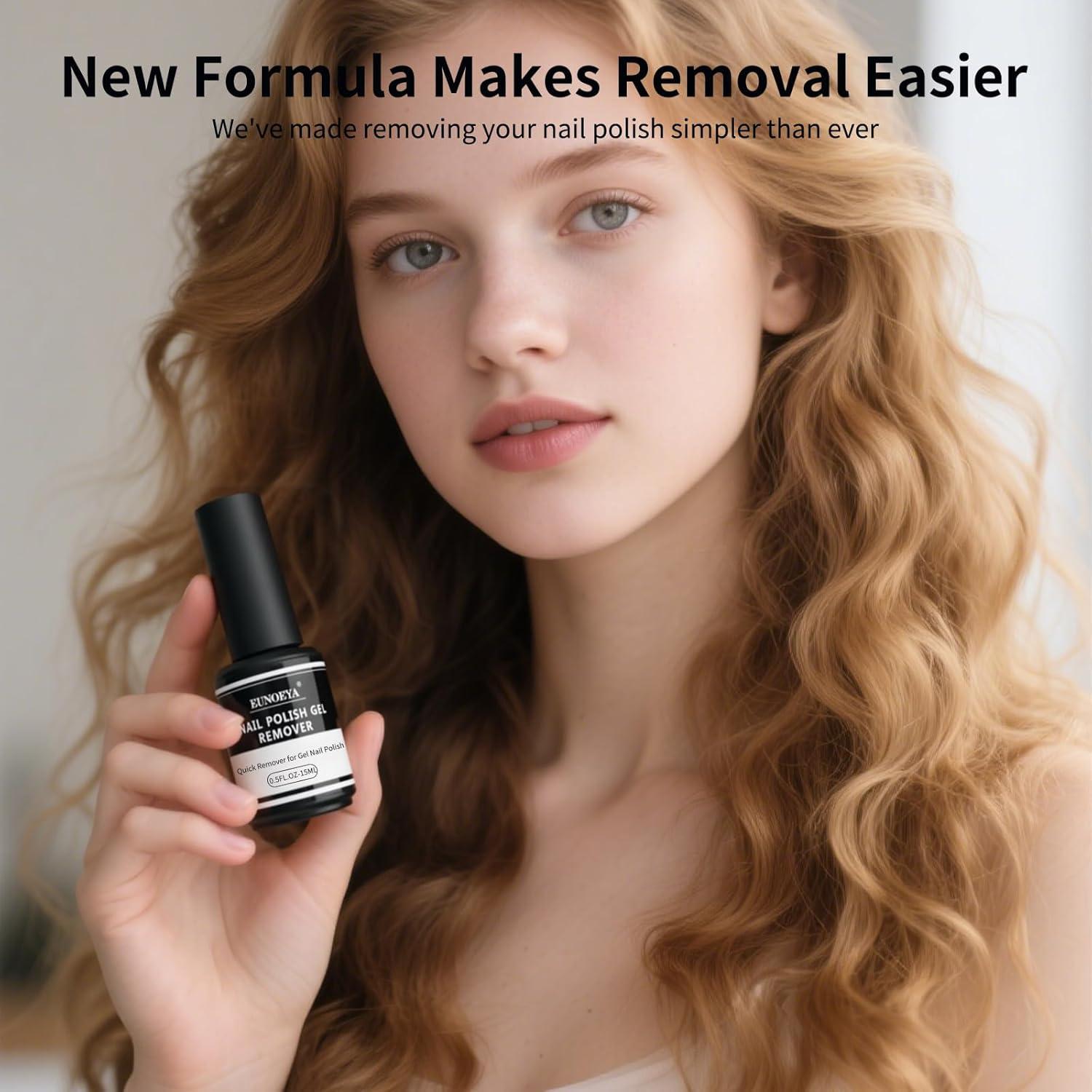 Removedor de Esmalte de Uñas en Gel Sin Acetona EUNOEYA 15ml