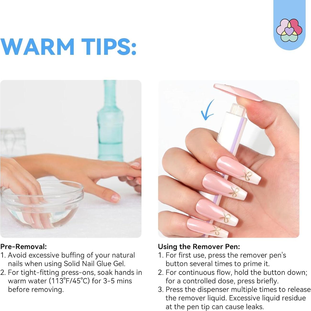 Bolígrafo Removedor de Pegamento para Uñas SAVILAND 10s