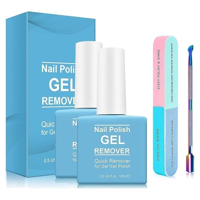 Removedor de Esmalte de Uñas en Gel Haohan - 2 Botellas 132g