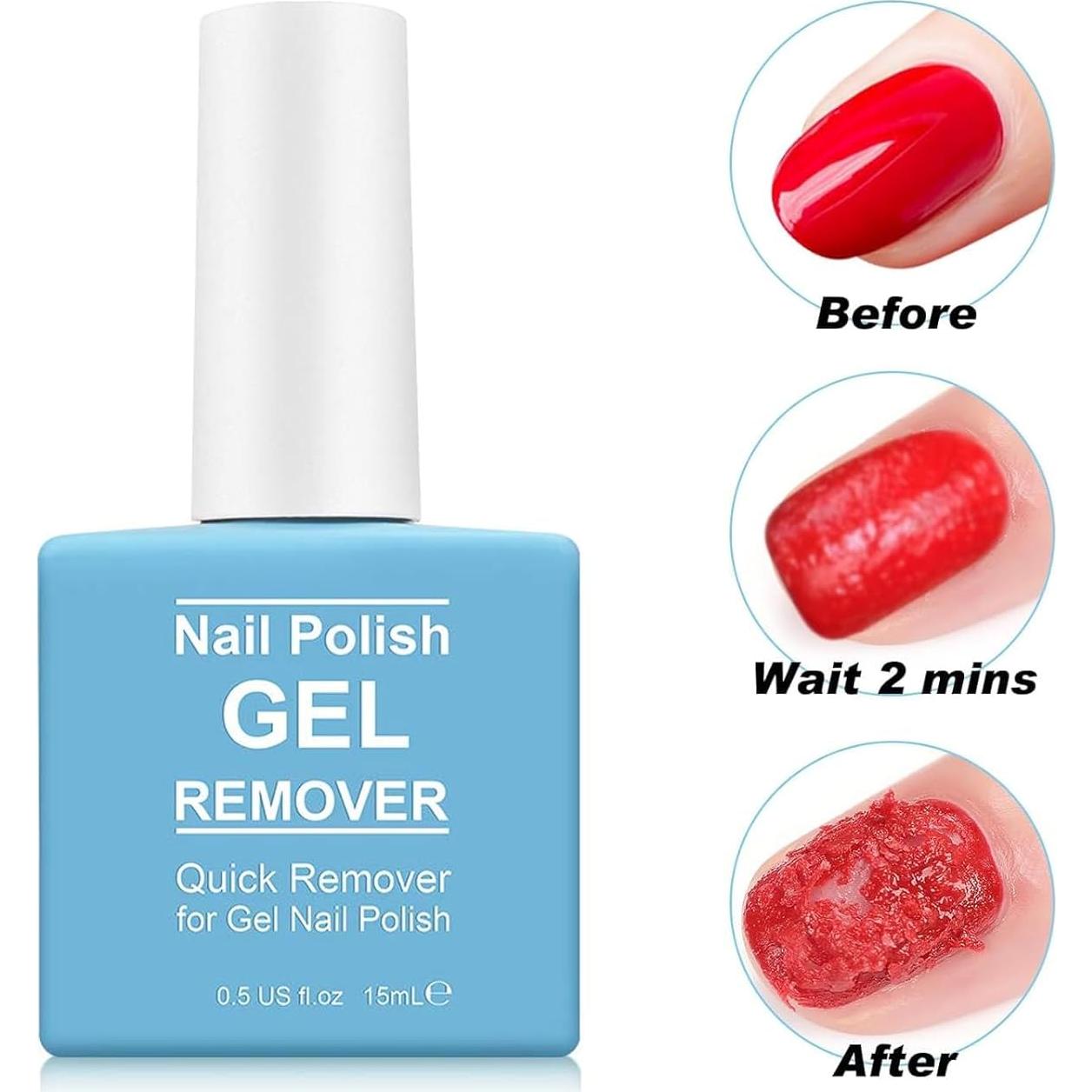 Removedor de Esmalte de Uñas en Gel Haohan - 2 Botellas 132g