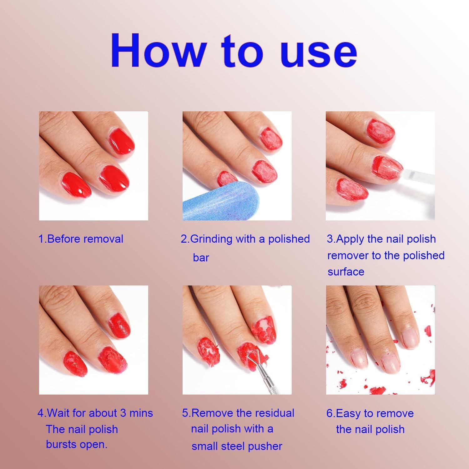 Removedor de Esmalte de Uñas en Gel Haohan - 2 Botellas 132g