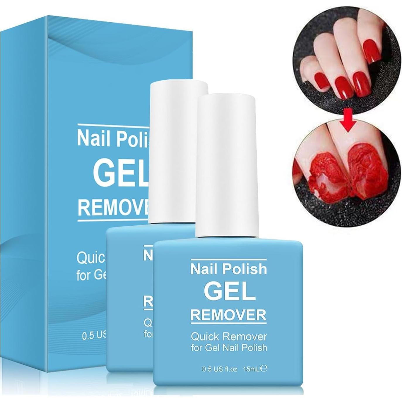 Removedor de Esmalte de Uñas en Gel Haohan - 2 Botellas 132g