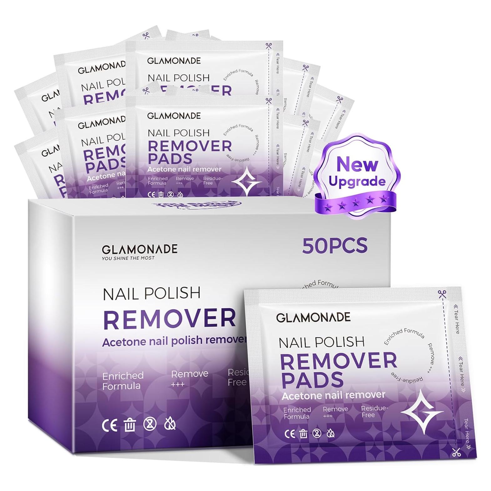 Discos Desmaquillantes de Esmalte Glamona de Uñas 50 PCS