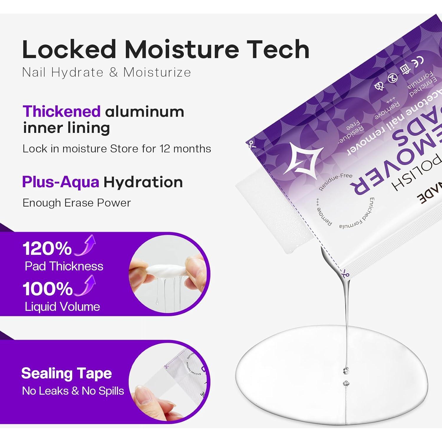 Discos Desmaquillantes de Esmalte Glamona de Uñas 50 PCS