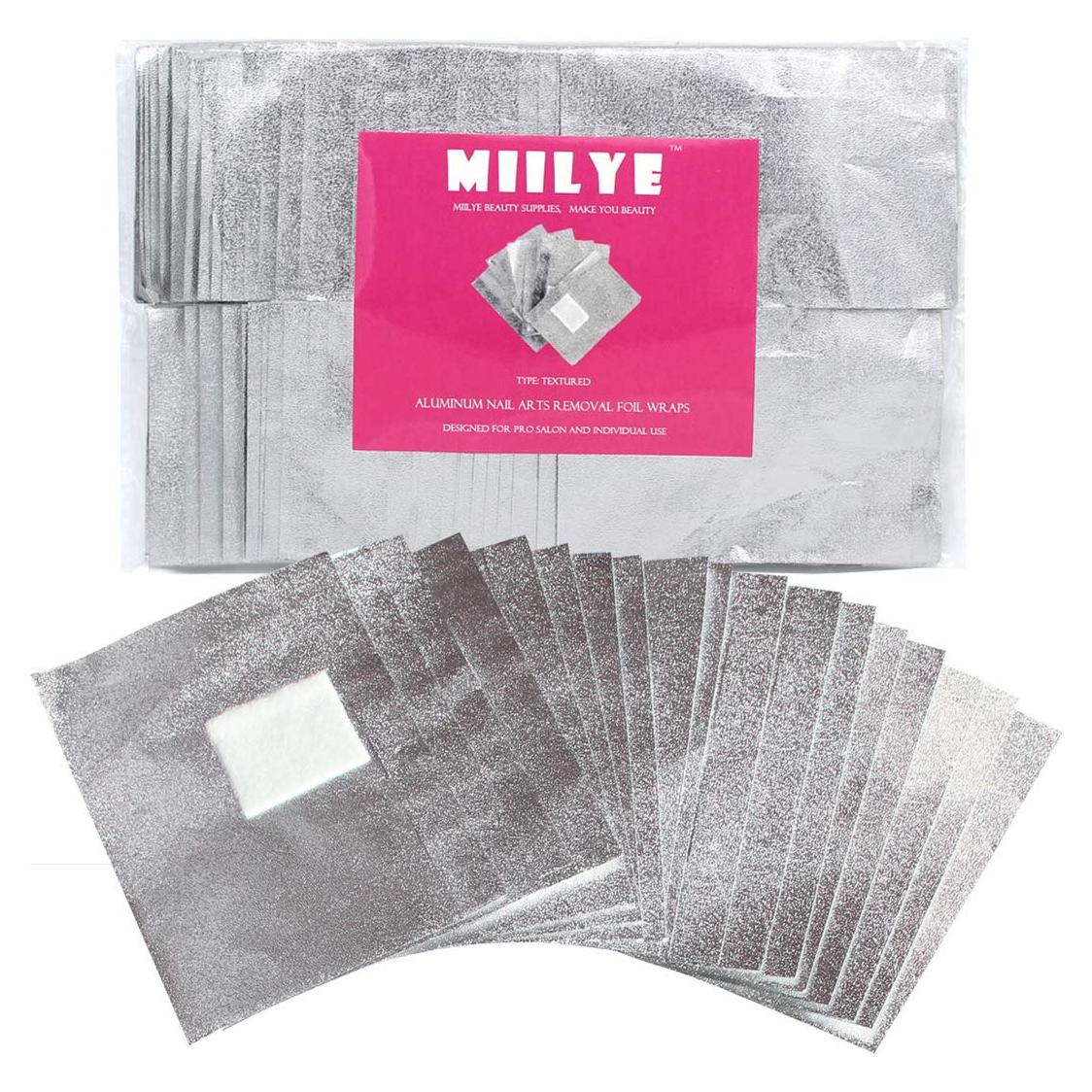 MIILYE Envolturas de Eliminador de Esmalte de Uñas 100 Pcs