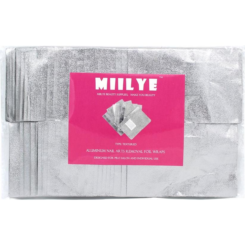 MIILYE Envolturas de Eliminador de Esmalte de Uñas 100 Pcs