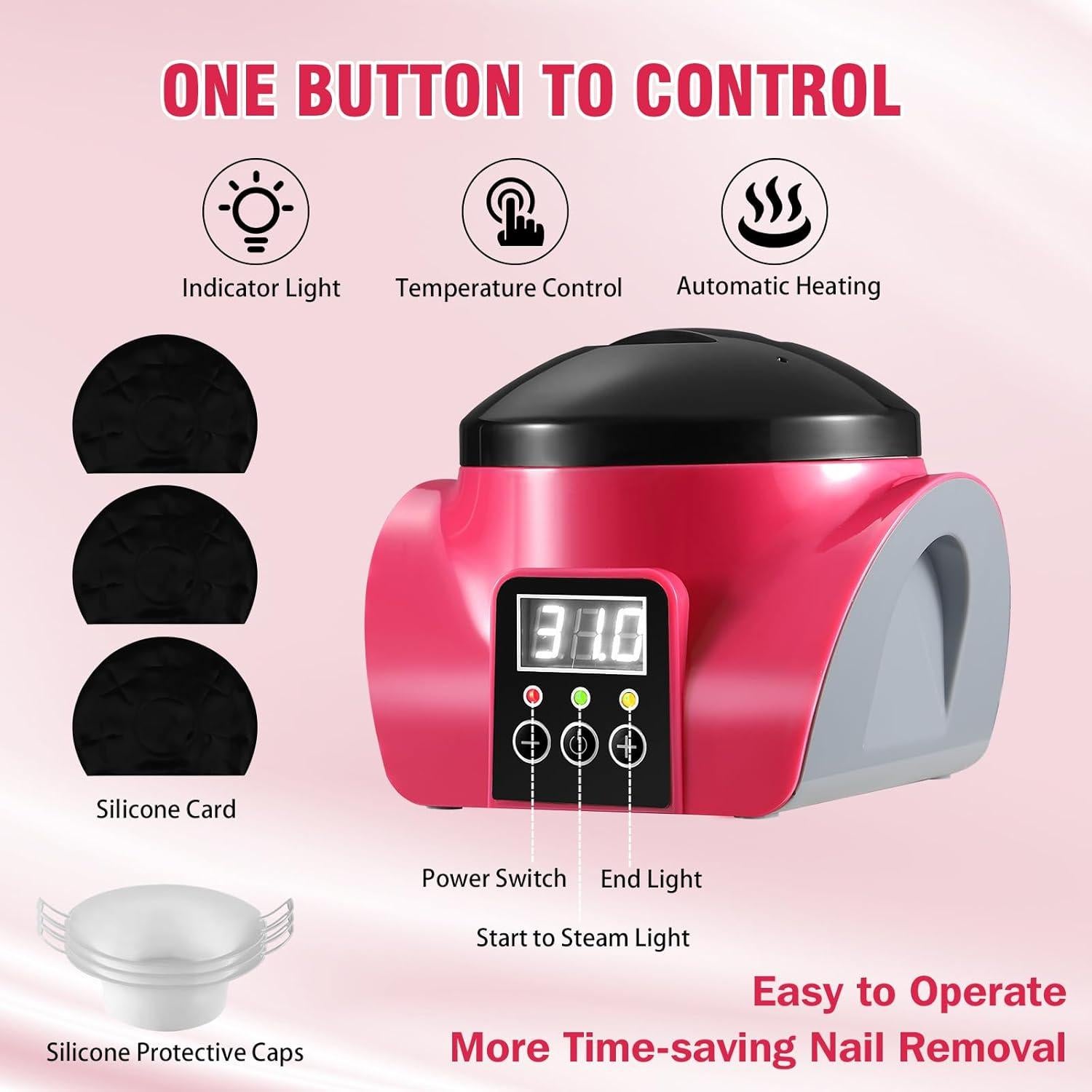 Removedor de Esmalte de Uñas en Gel Soiiw 1175 Vapor Portátil