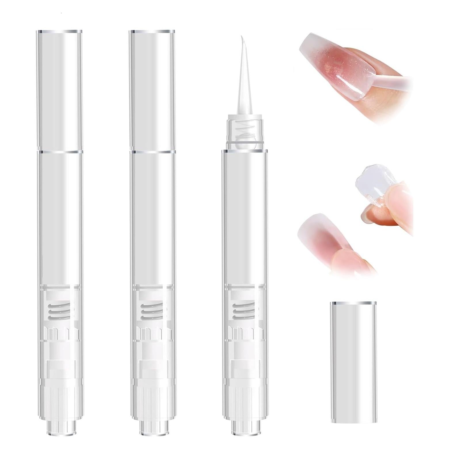 Removedor de Pegamento para Uñas Nowyeh 3 Pcs Hidratante 5% Vit E