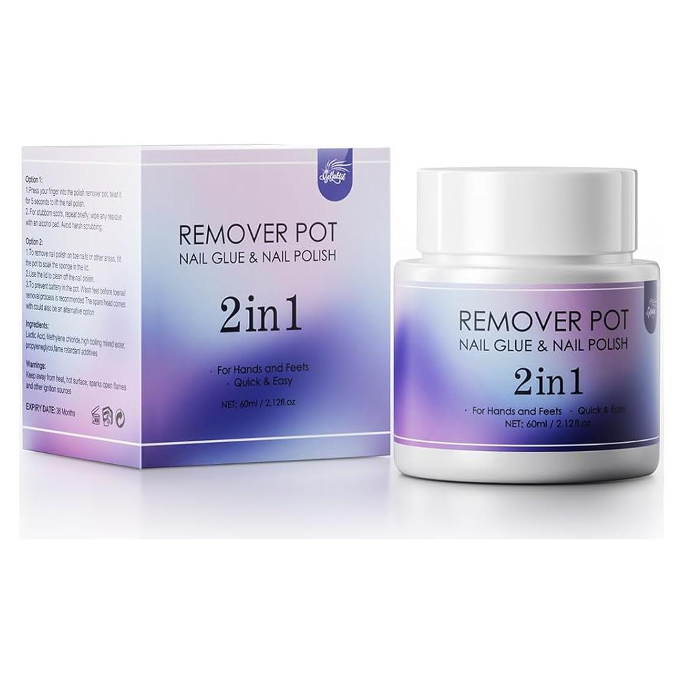 Removedor de Esmalte de Uñas GELLAKTIK 60ml con Esponja