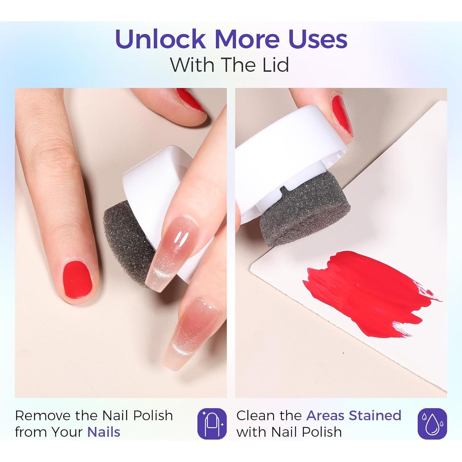 Removedor de Esmalte de Uñas GELLAKTIK 60ml con Esponja