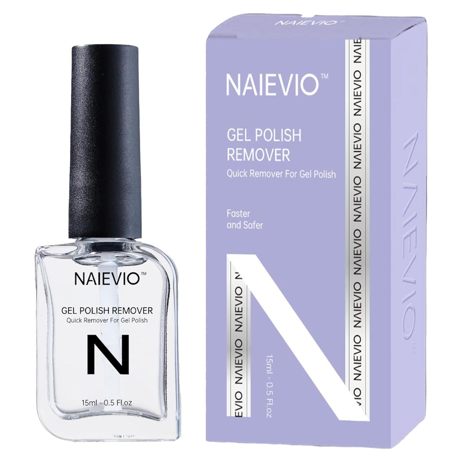 Removedor de Esmalte en Gel NAIEVIO 14.79 ml - Rápido y Fácil