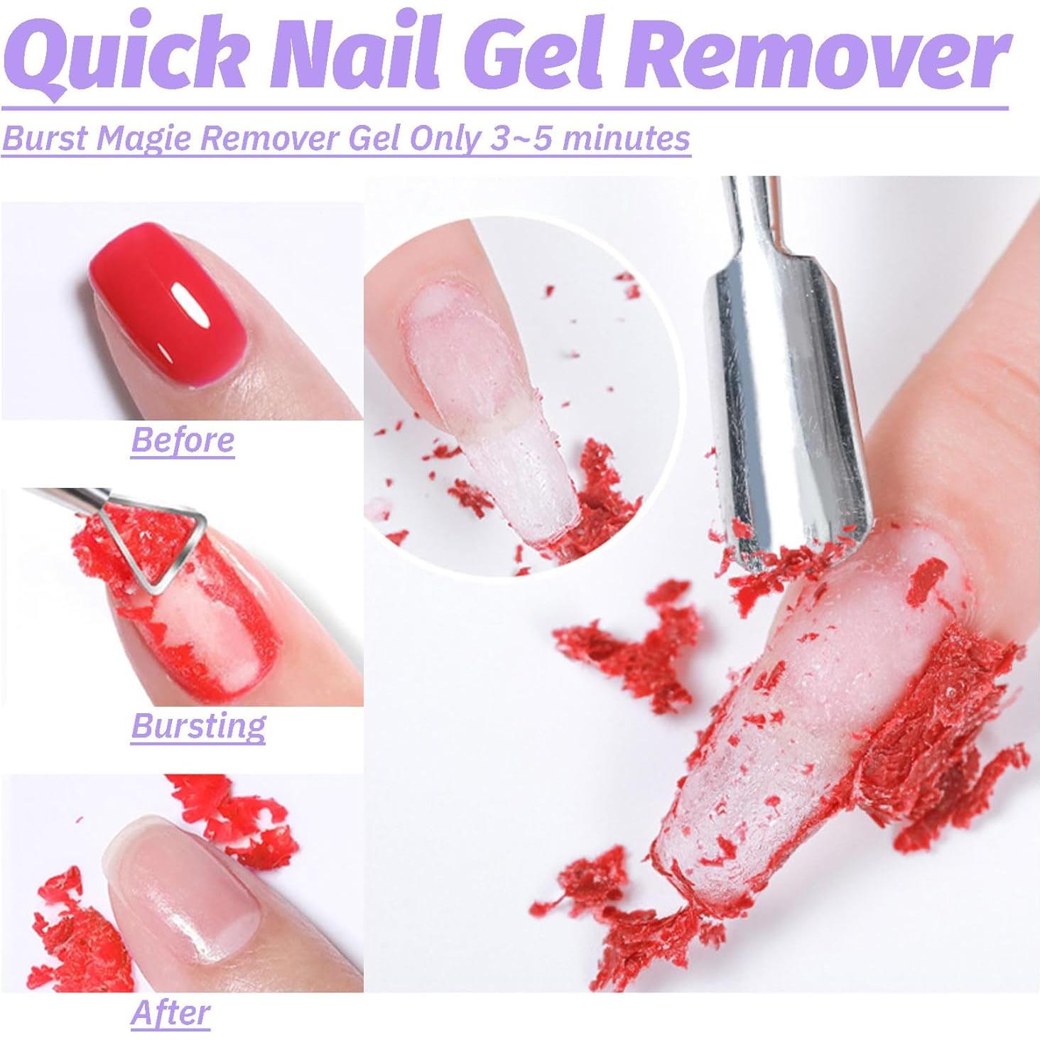 Removedor de Esmalte en Gel NAIEVIO 14.79 ml - Rápido y Fácil