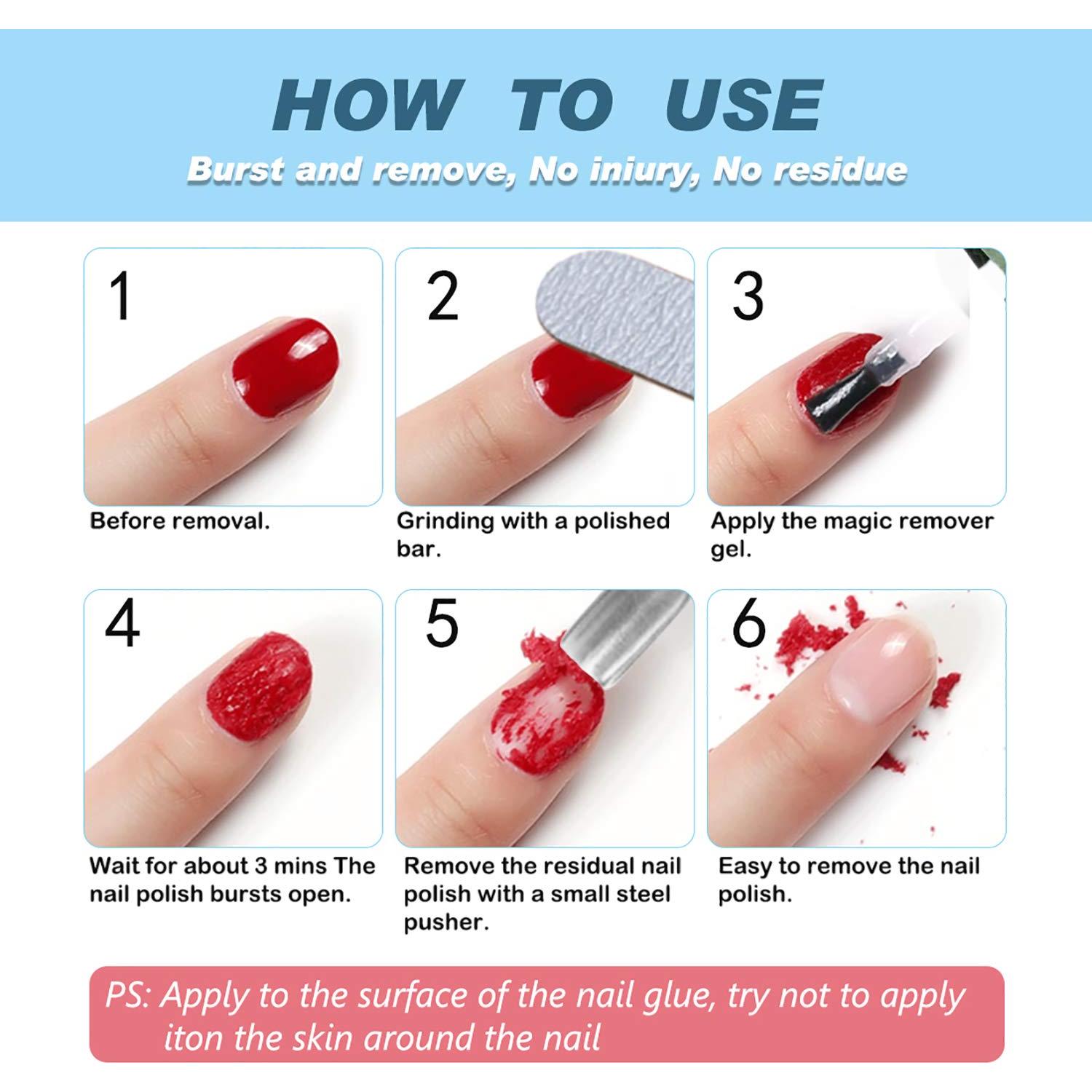 Removedor de Esmalte de Uñas en Gel 15ml - Rápido y Efectivo