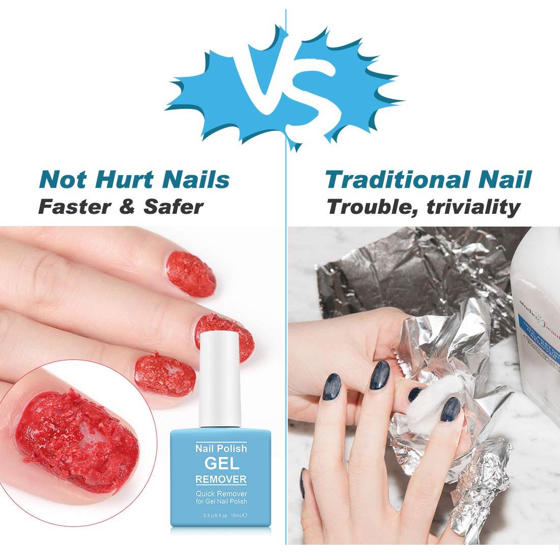 Removedor de Esmalte de Uñas en Gel 15ml - Rápido y Efectivo