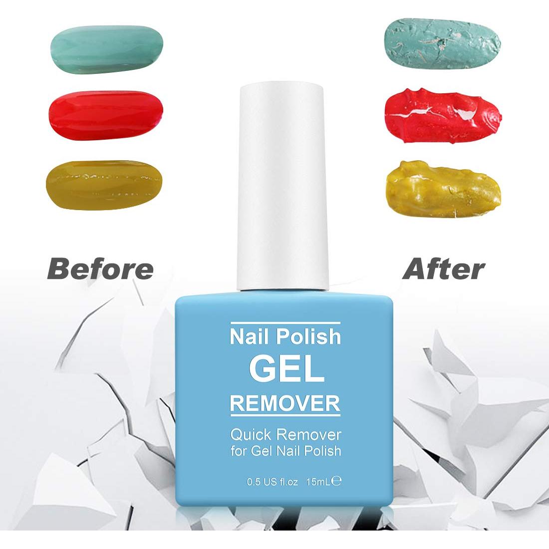 Removedor de Esmalte de Uñas en Gel 15ml - Rápido y Efectivo