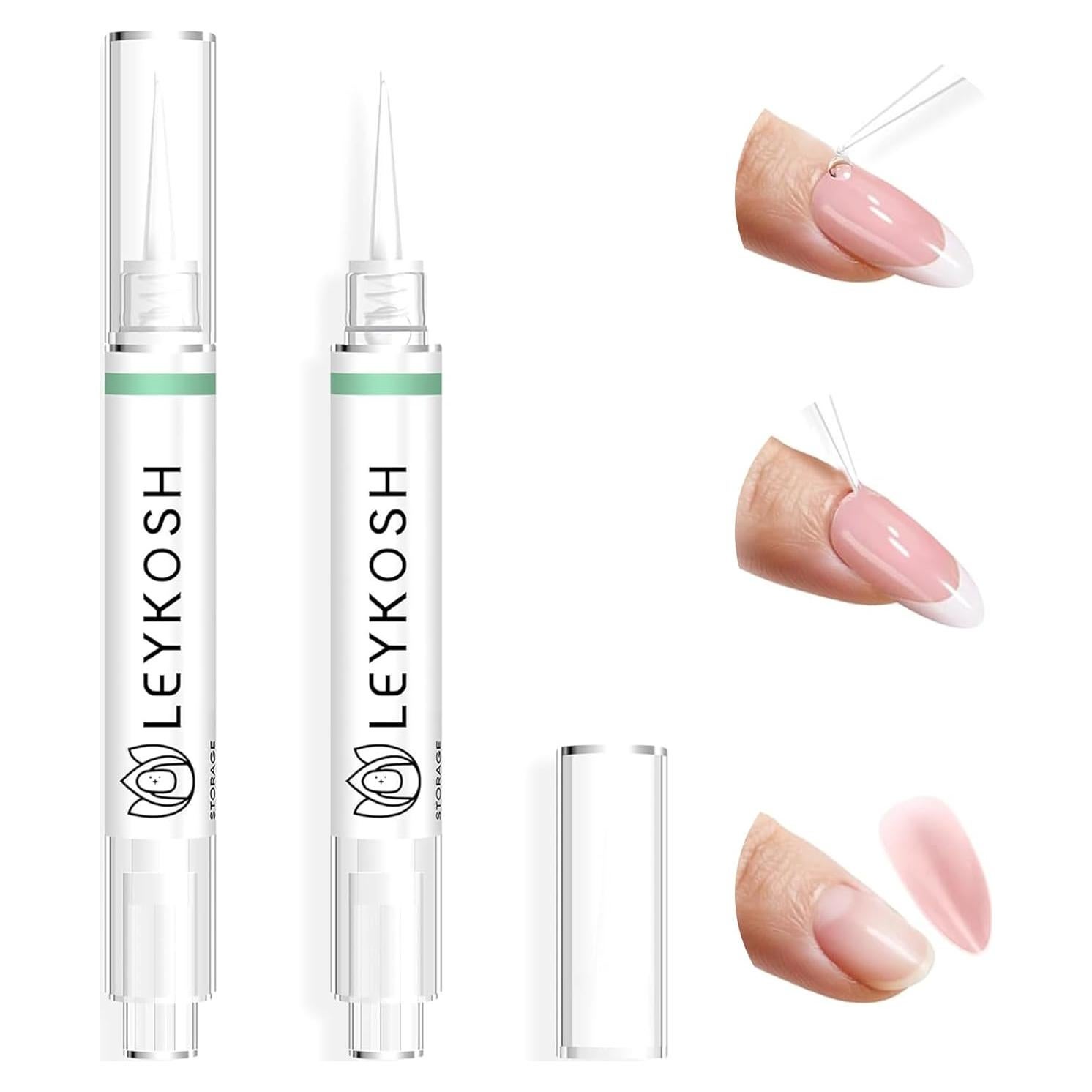 Removedor de Pegamento para Uñas Postizas LEYKOSH 2 en 1 10ml