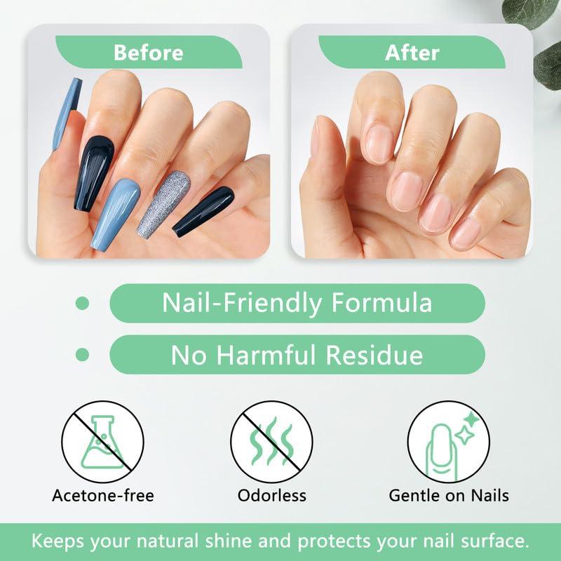 Removedor de Pegamento para Uñas Postizas LEYKOSH 2 en 1 10ml