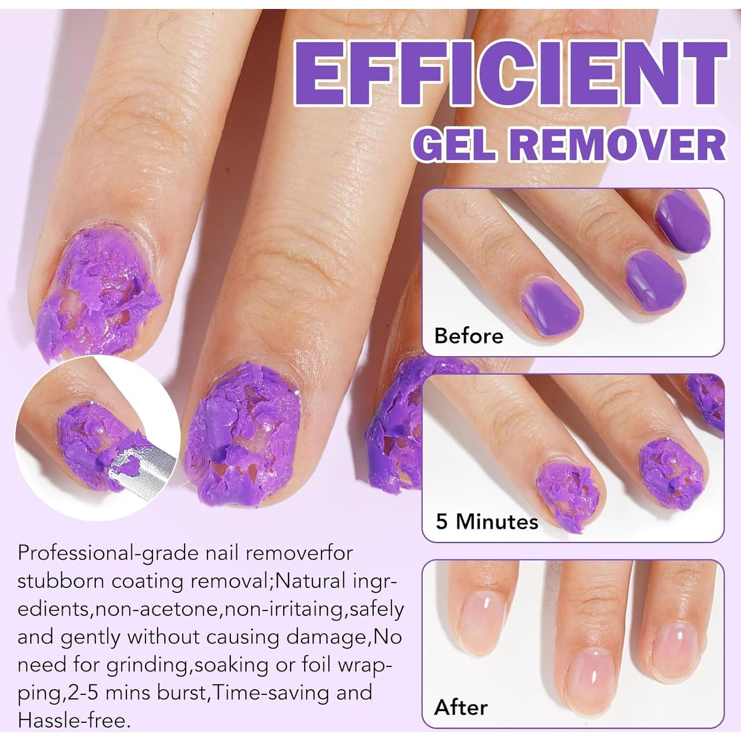 Removedor de Esmalte de Uñas en Gel Akeeronn 15ML - Rápido y Seguro