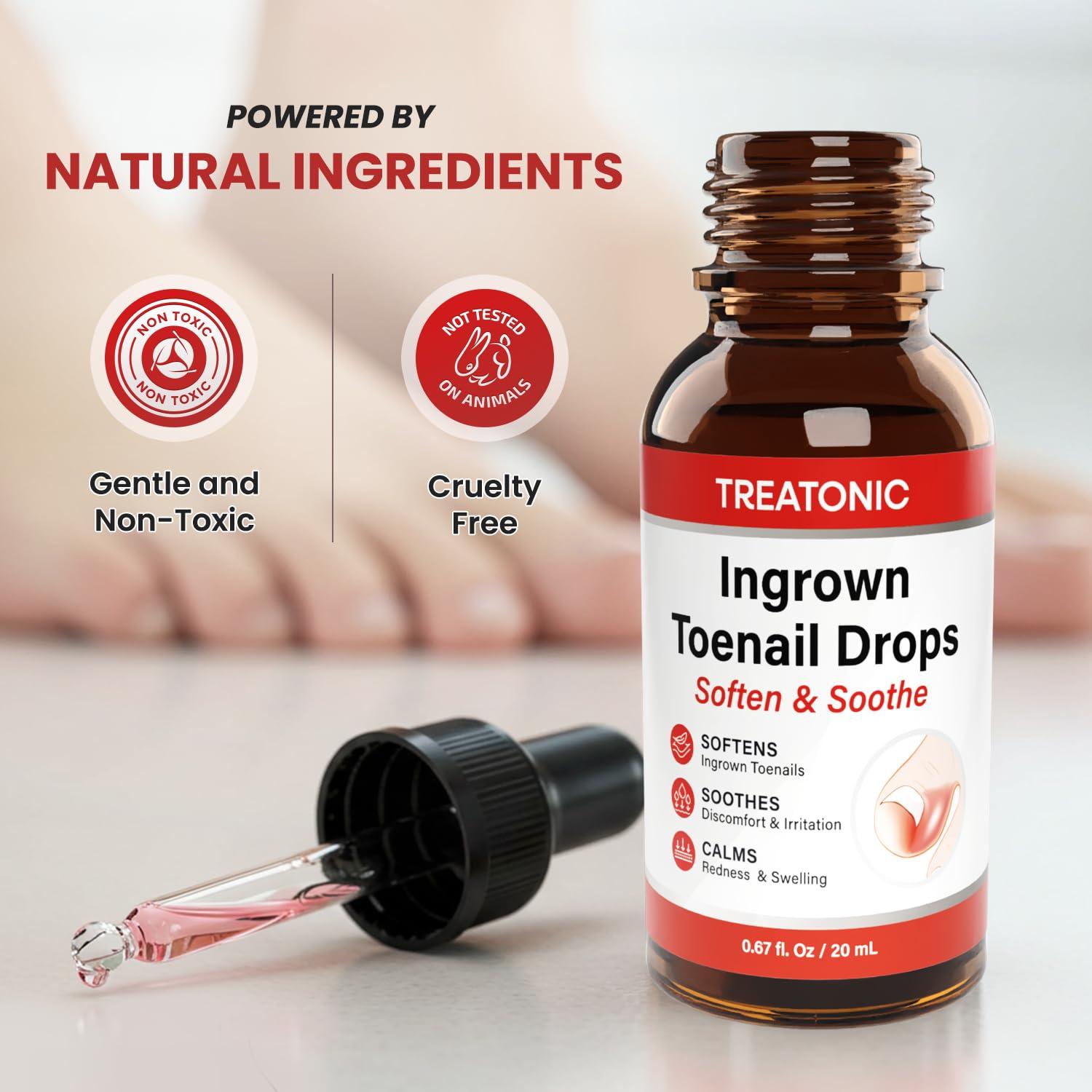 Kit Tratamiento Uñas Encarnadas Treatonic - Gotas y Tapas Silicona