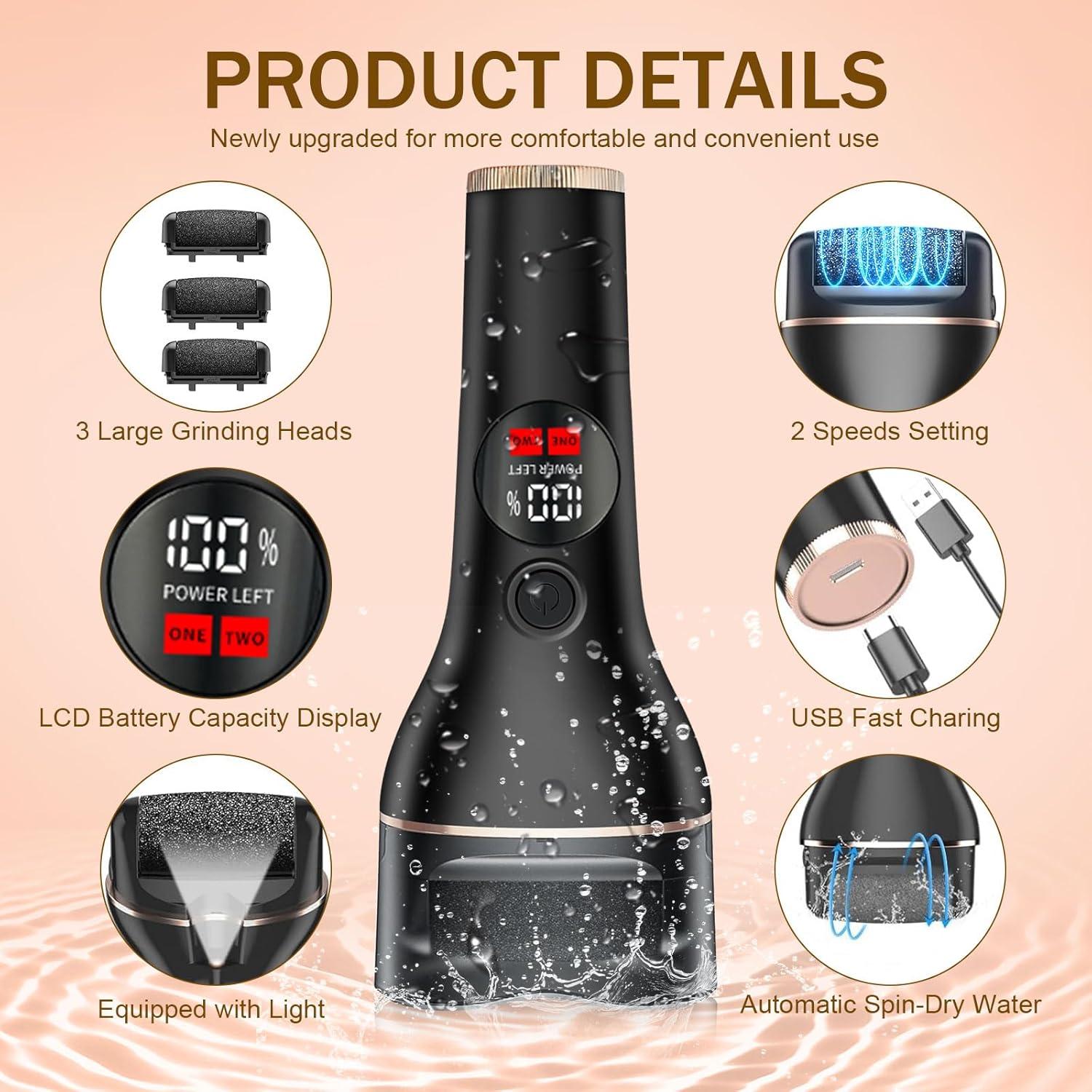 Removedor de Callos Eléctrico Zephiconn 17 en 1 Recargable