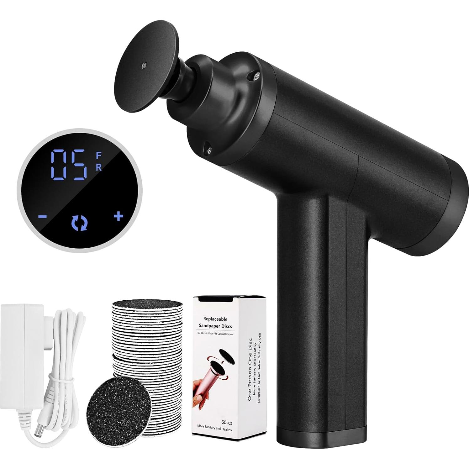 Removedor de Callos Eléctrico FCR-3 Ajustable 4500RPM Negro