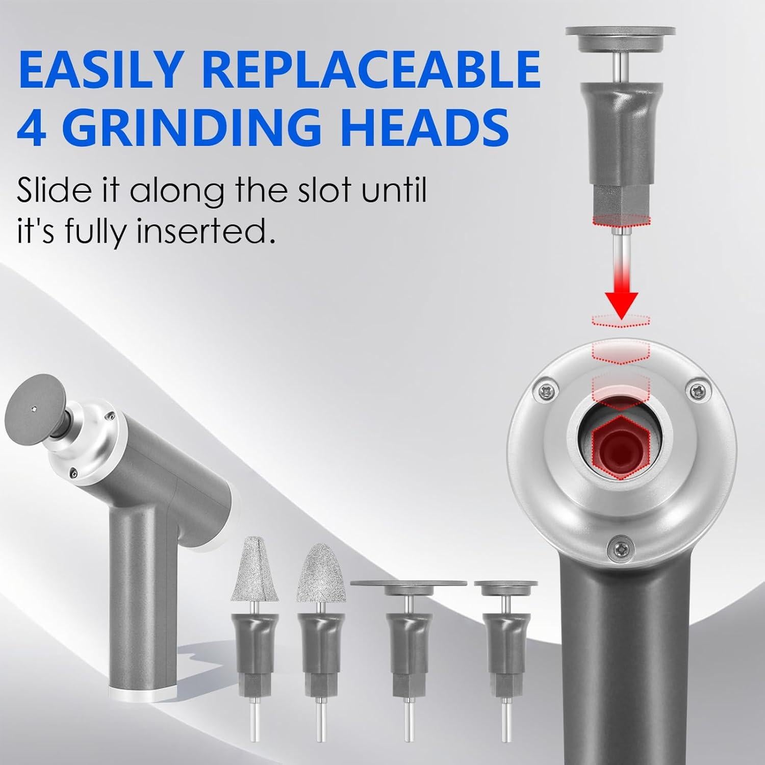 Removedor de Callos Eléctrico FCR-3 Profesional 4500rpm Gris