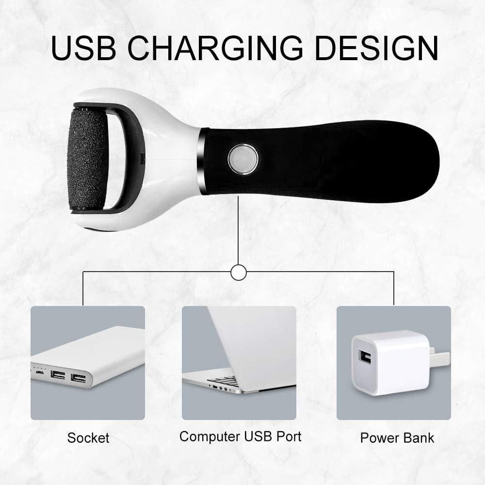 Lima Eléctrica para Pies BOMPOW Removedor de Piel Dura Negro