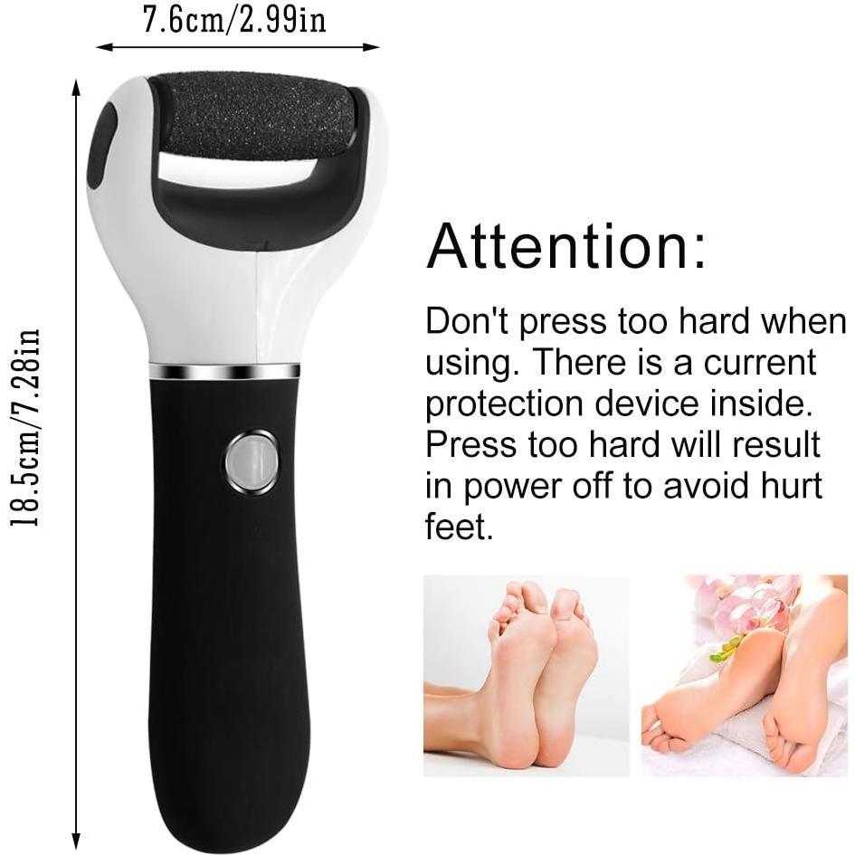 Lima Eléctrica para Pies BOMPOW Removedor de Piel Dura Negro