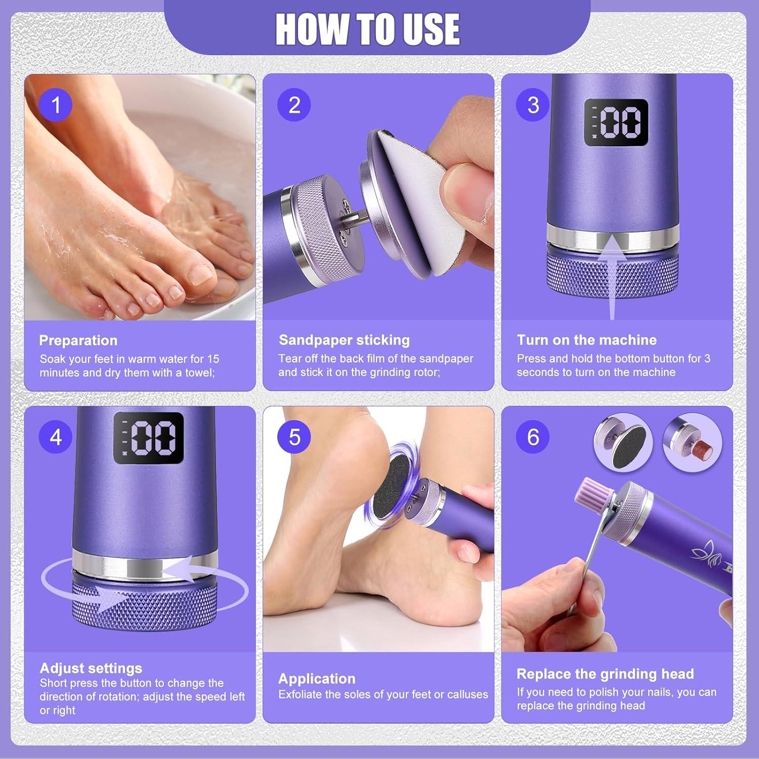 Removedor de Callos Eléctrico Butiblener MY-101 Inalámbrico 3 en 1