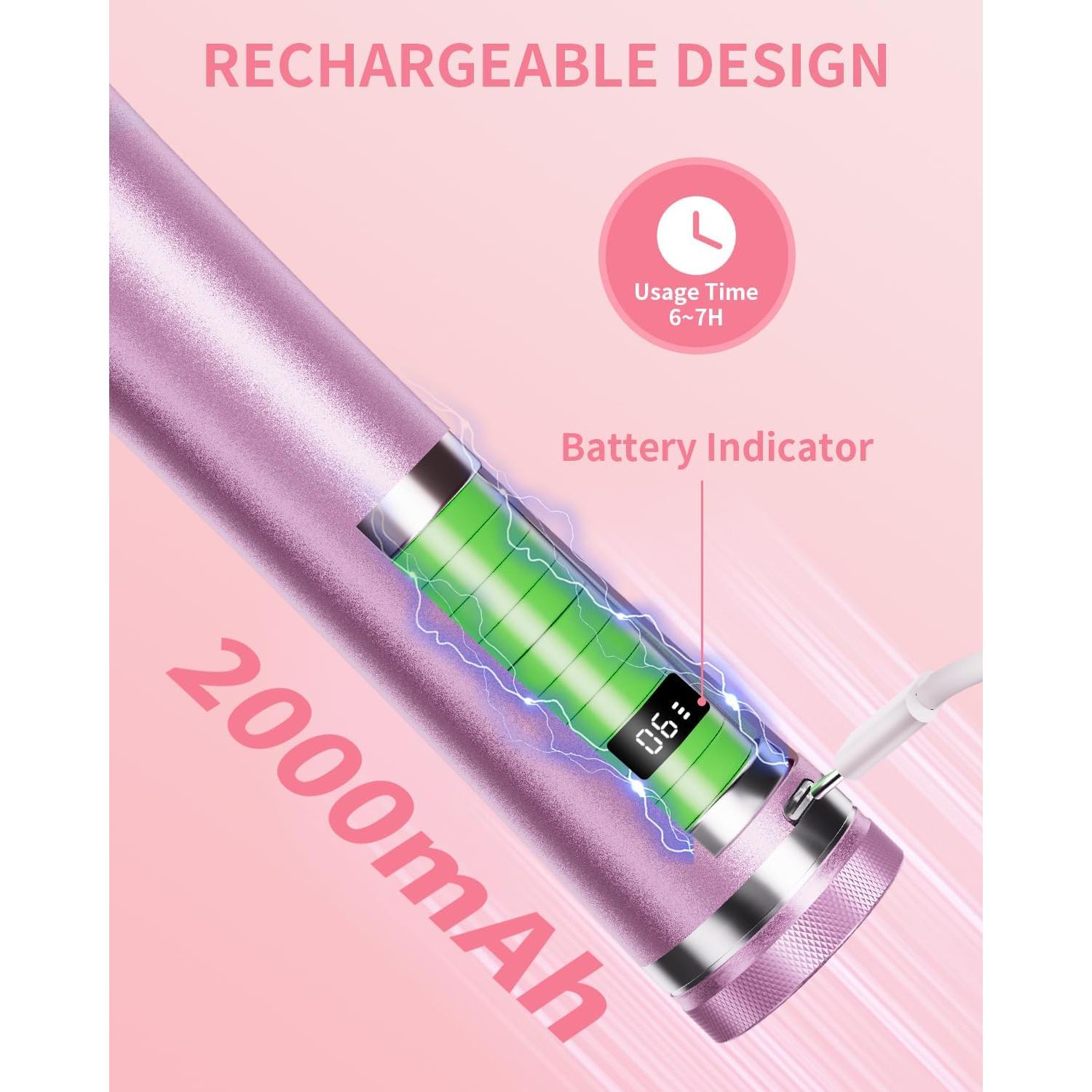 Removedor de Callos Eléctrico Tohecu MY-101 Rosa 12 Velocidades