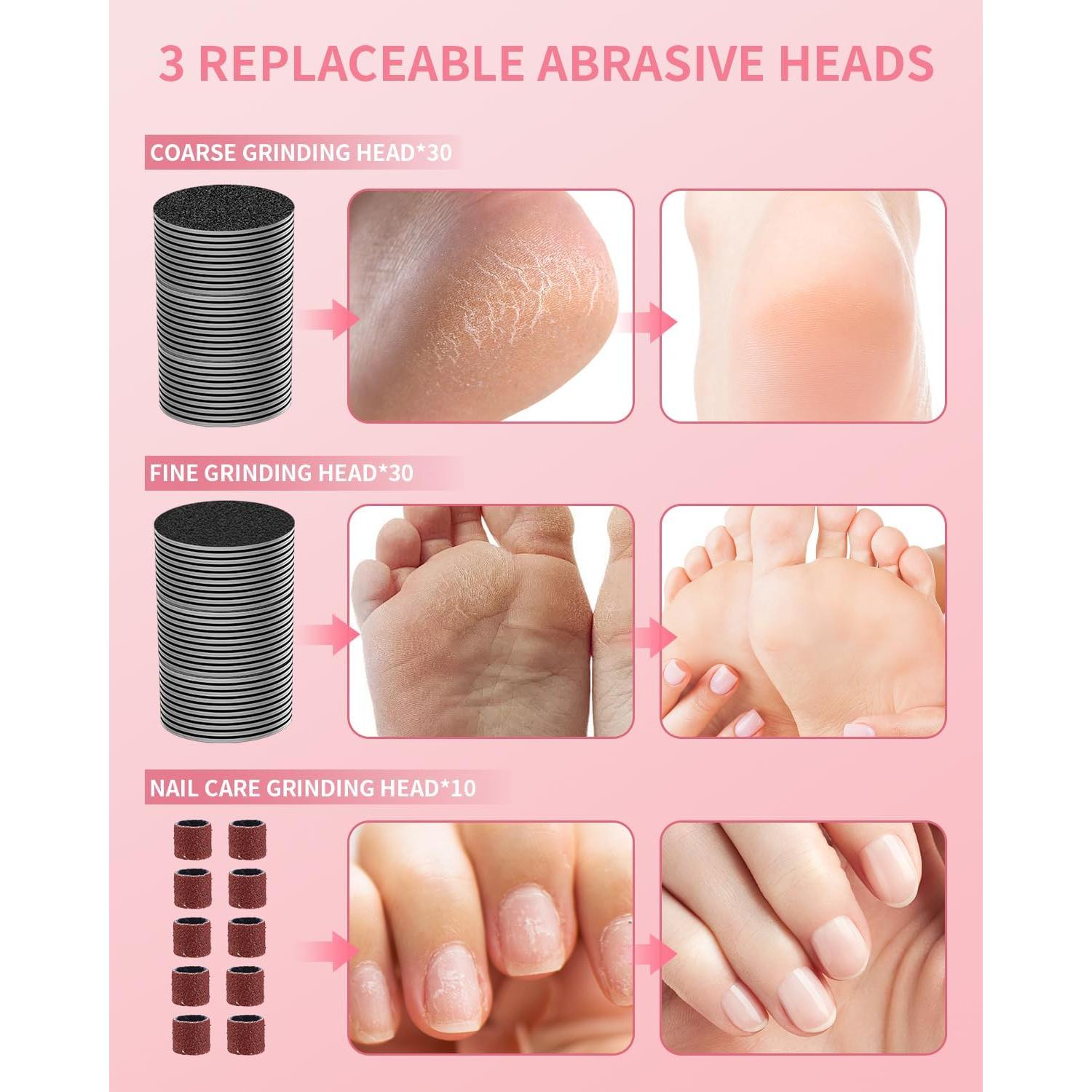 Removedor de Callos Eléctrico Tohecu MY-101 Rosa 12 Velocidades