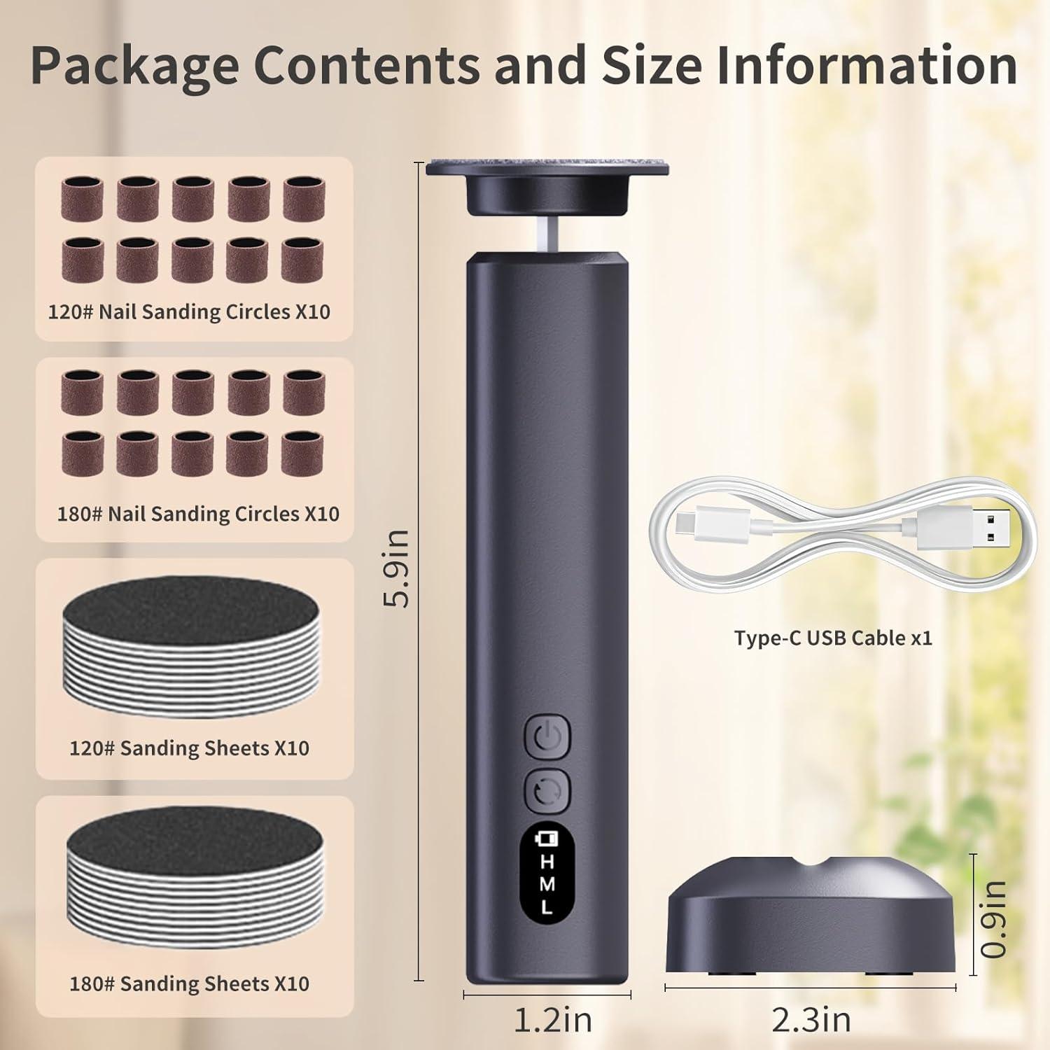 Removedor de Callos Eléctrico FyndAna 2 en 1 Inalámbrico