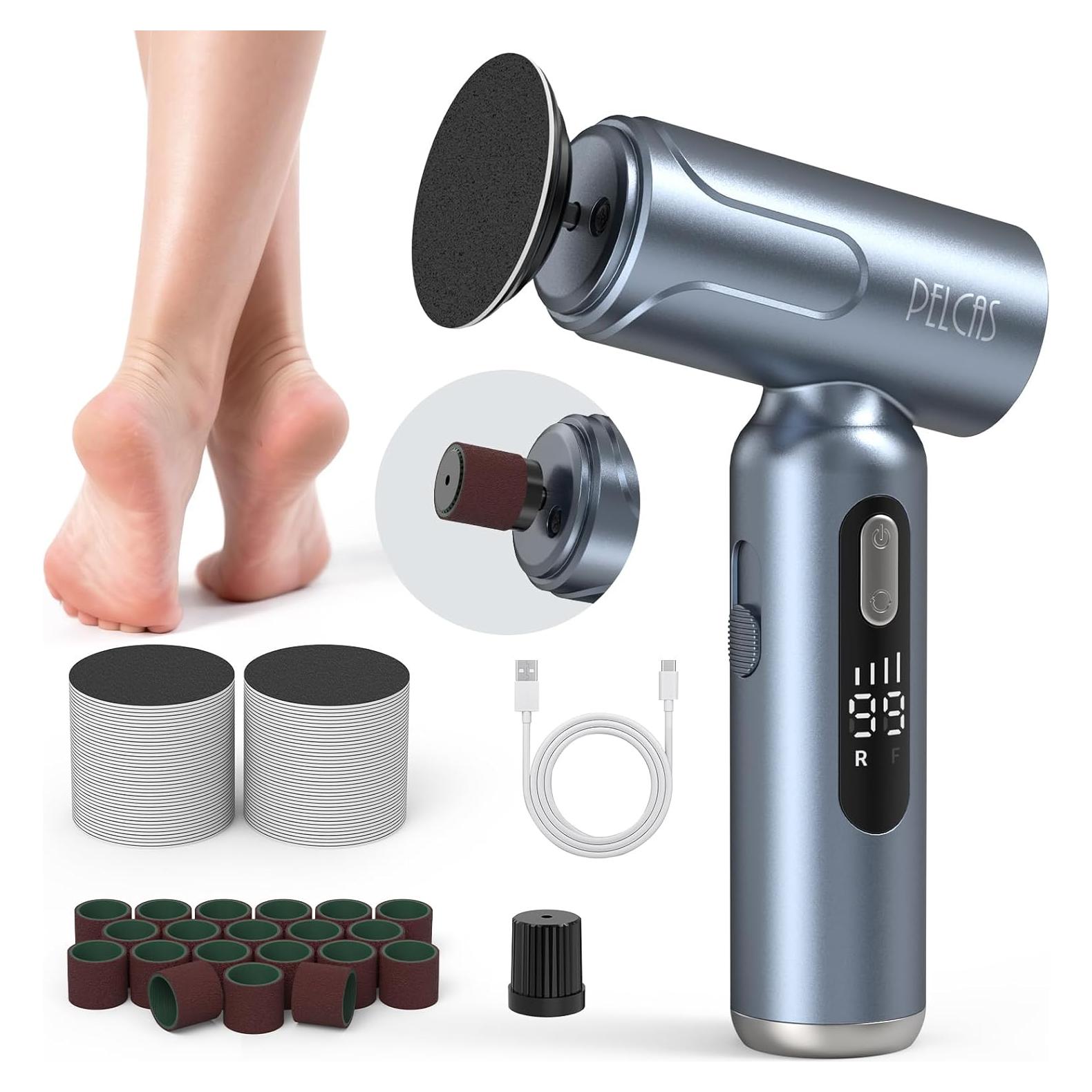 Lima Eléctrica PELCAS para Pies y Uñas 2 en 1 Inalámbrica