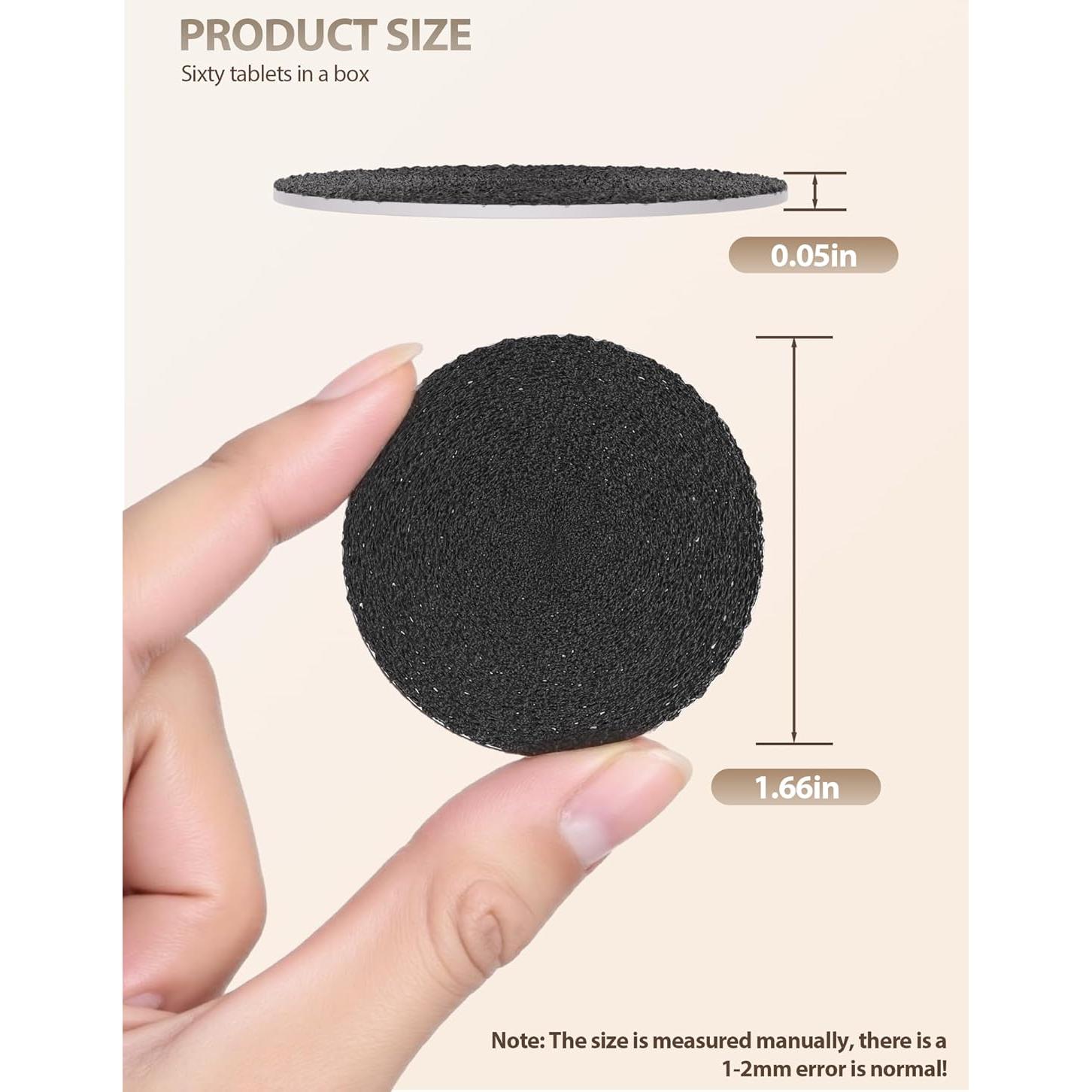 Juego de Papel de Lija 60 Pcs KIUCID 4.2 cm para Pie Eléctrico