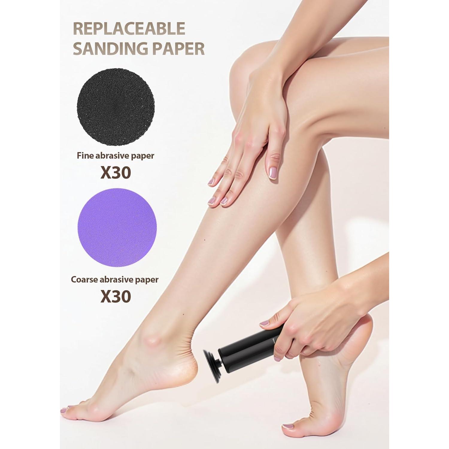 Juego de Papel de Lija 60 Pcs KIUCID 4.2 cm para Pie Eléctrico